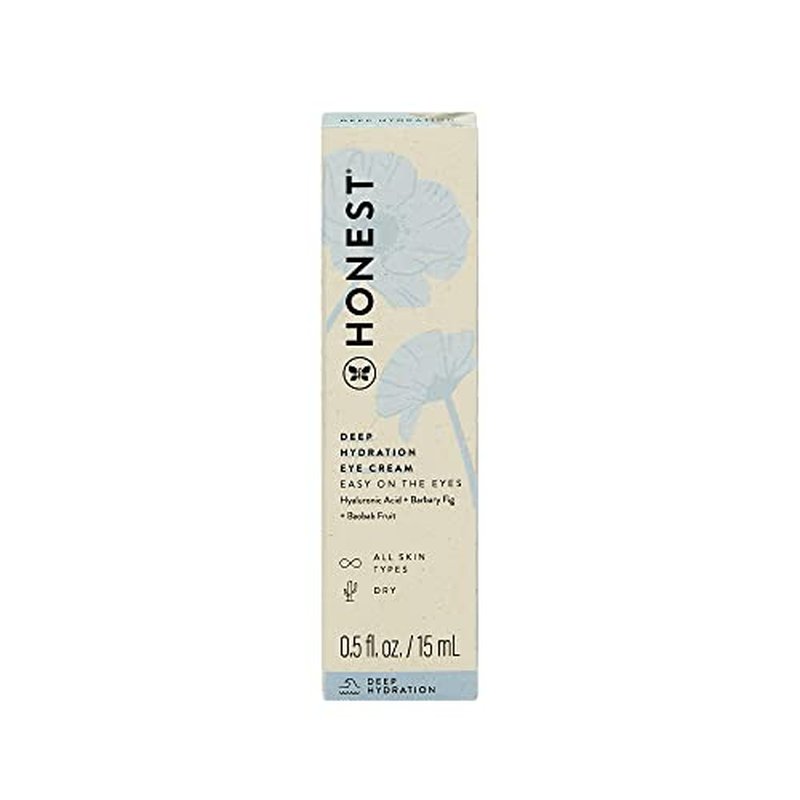 Honest Beauty Deep Hydration Face Cream for All Skin Types | Supports Natural Moisture Barrier | Shea Butter + Baobab Seed Oil | EWG Verified + Cruelty Free | 1.7 fl oz