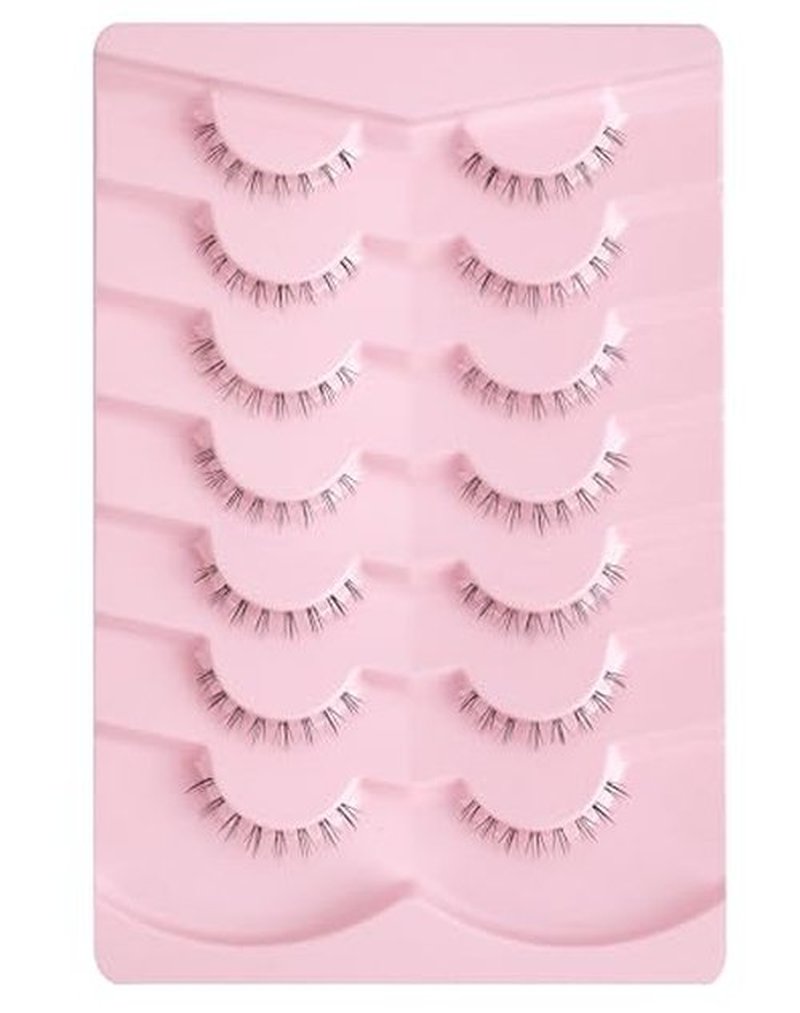 Bottom Lashes Clear Band Wispy Lashes Short C Curl Lower Lashes Natural Under Lashes Pack Jiocolor Cute Anime Bottom Eyelashes 7 Pairs R2