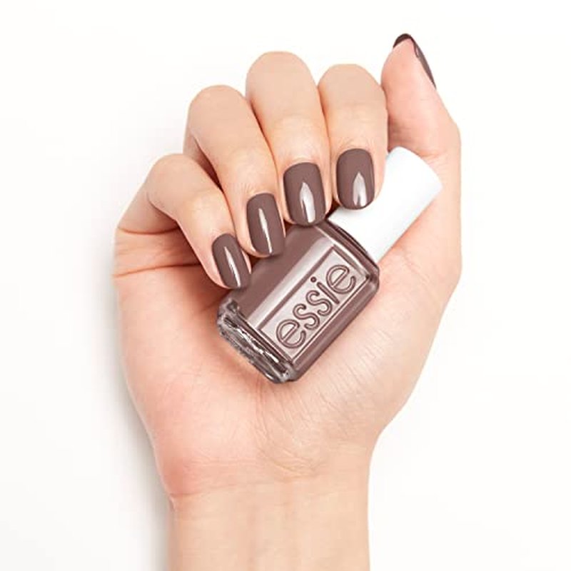 essie nail polish, Crochet Away, Handmade With Love collection, gray brown, 8-free vegan, 0.46 fl oz (Pack of 3)