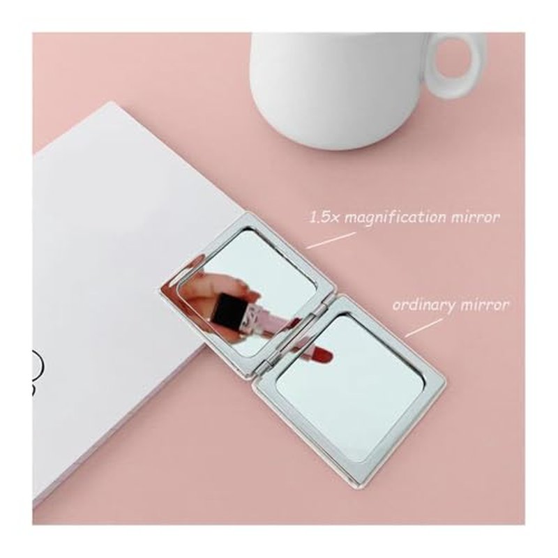 XYZSJGW Cute Sylus Rafayel Travel Makeup Mirror Game Love and Deepspace Xavier Portable Mini Handheld Foldable Makeup Mirror (Xavier)