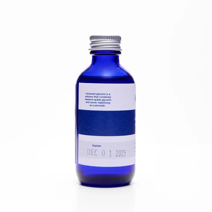 Glyzine Ozonized Glycerin - Deep Moisturizing Humectant for Face & Body | 2 oz | Anti-Aging & Acne Support