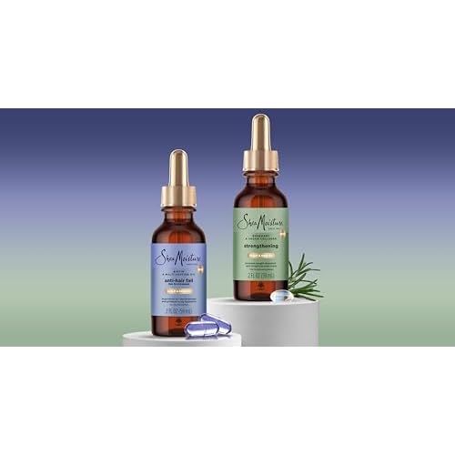 Shea Moisture Strengthening Scalp & Hair Oil Rosemary & Vegan Collagen To Protect The Scalp And Strengthen Hair With ScalpBoost Technology For A Cooling Sensation With ScalpBoost Technology 2 Fl Oz