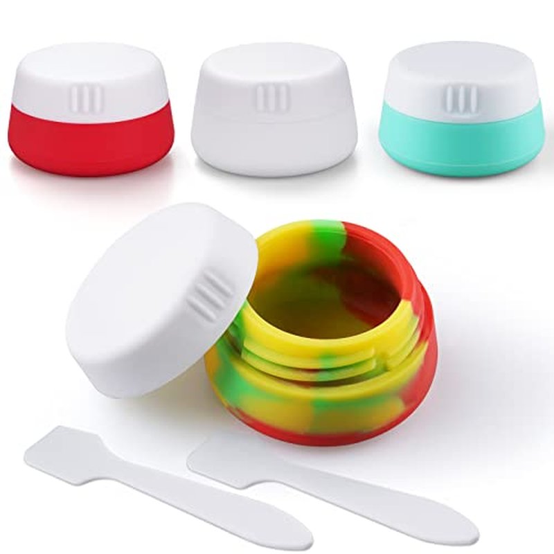 Cosywell Small Travel Containers Plastic Travel Jars for Creams TSA Approved Refillable Cosmetic Containers Leak-proof Travel Size Containers with Lid for Lotion Makeup Cosmetics 6 Pieces