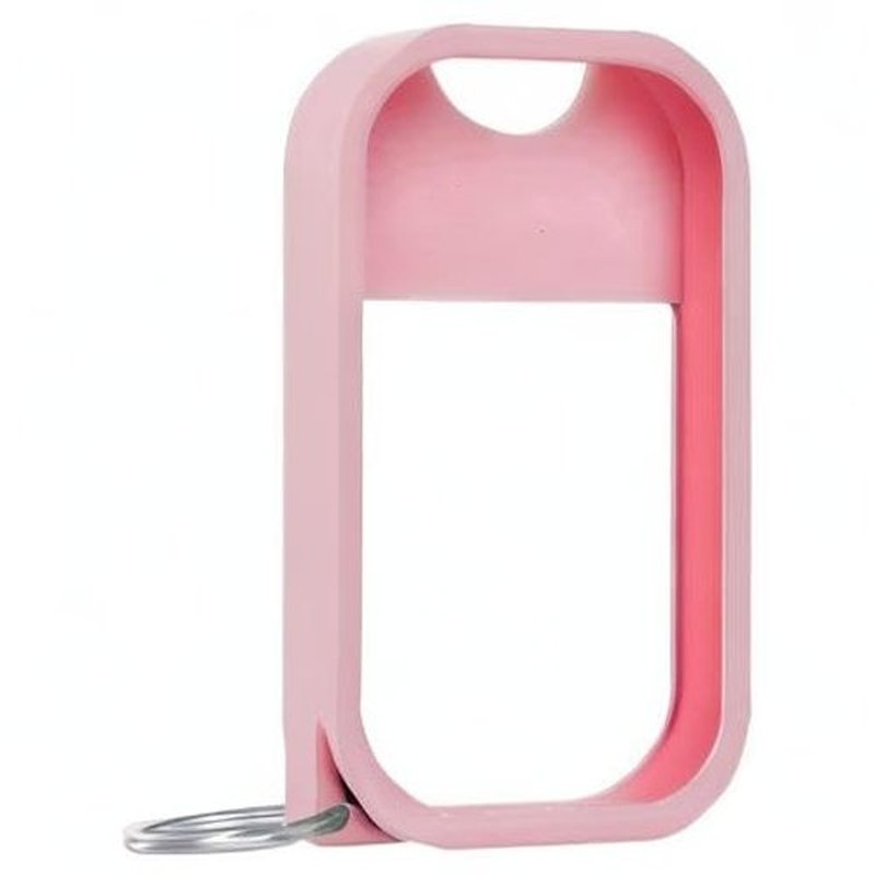 Touchland Mist Case for Power Mist and Glow Mist (1FL OZ), Protective and Stylish Hand Sanitizer Spray Accessory, Silicone Case with Keyring, Bubblegum Pink