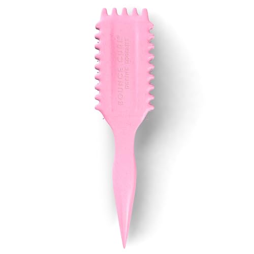 Bounce Curl Define EdgeLift Brush, 5-in-1 Tool for Effortlessly Defined Curls, Waves & Coils, Reduces Frizz - Brick Red