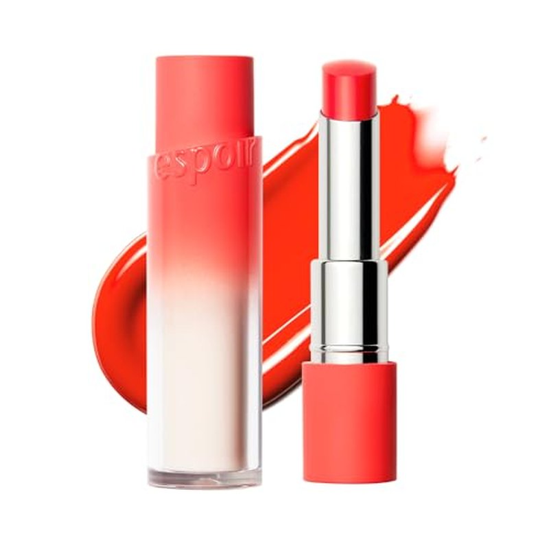Espoir Lipstick Nowear Balming Glow #9 Persimmon 0.1oz | Lightweight Moisturizing Lip | Long-Lasting Vibrant Color | Non-Sticky Softness for Chapped Lip Balm | Vegan Cruelty-Free | Korean Lip Makeup