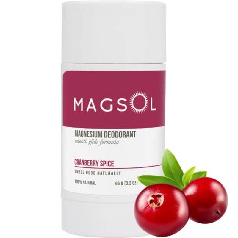 Aluminum Free Deodorant for Women – MAGSOL Organic Deodorant for Women & Men – Cranberry Spice