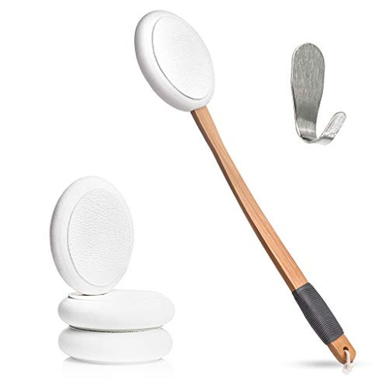 Toem Back Lotion Applicator | Tea Tree Oil, Body Wash, Shower Gel, Tanning Lotion, Aloe Vera Gel, Back Acne Gel, Self Applicator Pad | Includes 1 Back Lotion Applicator & 1 Hook (1 Pad)