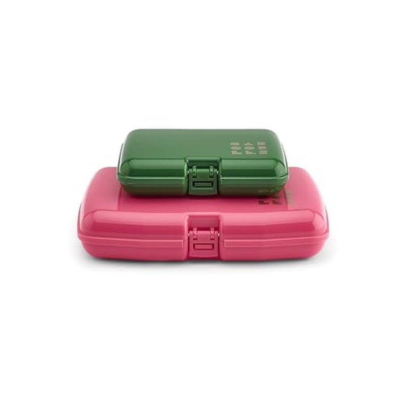 Caboodles Women's Care Pack + Lil Bit Set Cosmetic Case, Wicked-Pink & Green