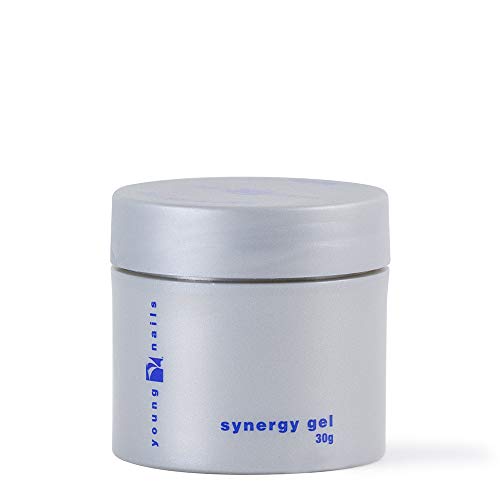 Young Nails Synergy Gel System, Foundation Gel - Builder Gel Base Coat, Superior Adhesion & Strength, Hard Gel Base Coat - Base Gel, Clear, 15g