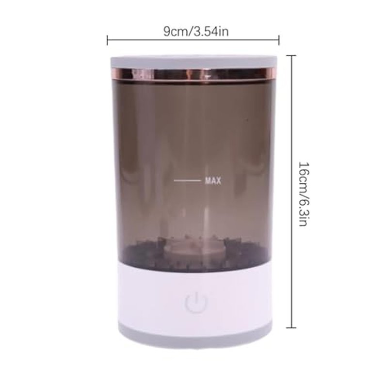 Beauty Swirl Cosmetic Brush Cleaner,The Cozy Luna Makeup Brush Cleaner,Multi-Functional Electric Makeup Brush Cleaner Machine, Makeup Brush Dryer & Makeup Brush Washer Combined (2PCS Black, Charging)