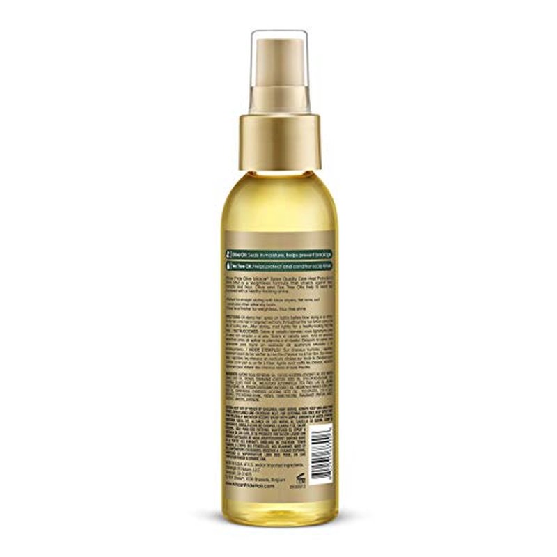 African Pride Olive Miracle Weightless Heat Protection & Hair Shine Mist (3 Pack), Fights Humidity & Shields Against Heat Damage, Enriched with Olive & Tea Tree Oils, 4 oz