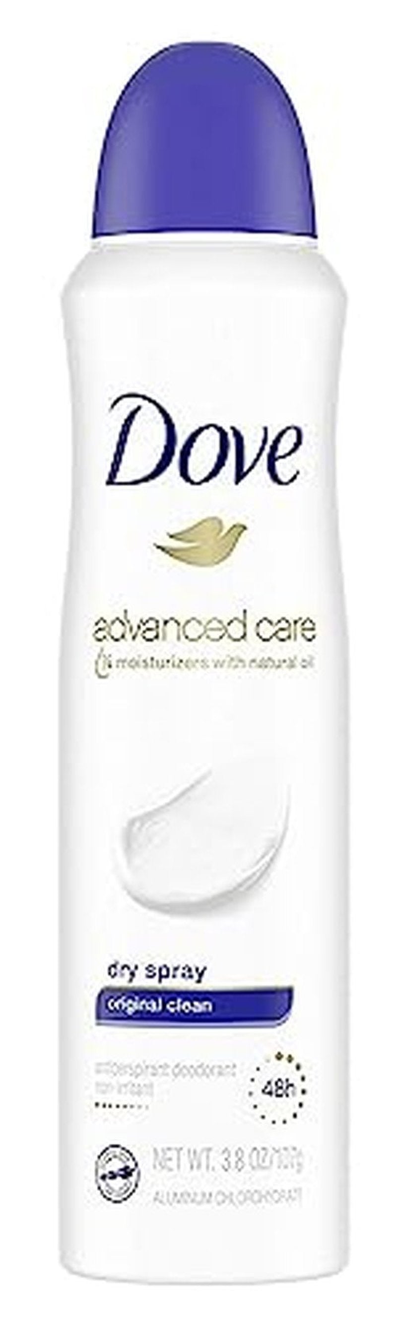 Dove Advanced Care Antiperspirant Deodorant Spray Beauty Finish 3 Count To help skin barrier repair after shaving by boosting skin's ceramide levels 72-hour for Soft Underarms 3.8 oz