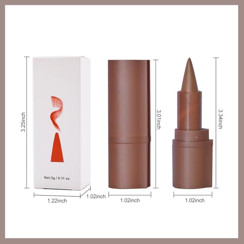 Erinde 2-in-1 Gradient Lip Liner and Lipstick Lip Combo Set, Matte Nude Dark Brown Red Lip Liner Creamy Lip Pencil Crayon, High Pigmented Long lasting Lipstick Makeup, 01# Milk Tea
