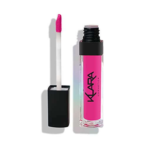 Klara Cosmetics Kiss Proof Lipstick 04 Hot Pink Bold Vibrant Pink Liquid Matte Lipstick Long Lasting Full Colour Pigment, 4 Hot Pink, 8ml / 0.27 Fl.Oz