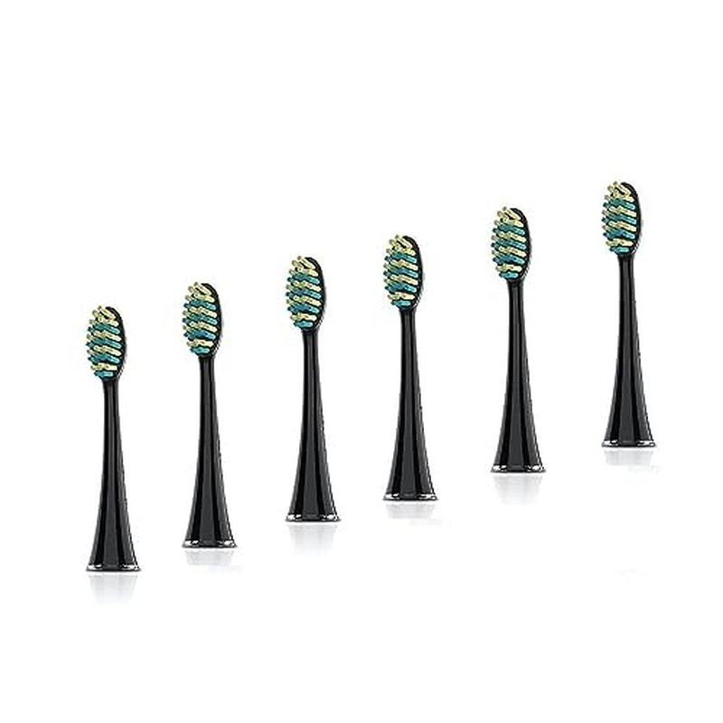 Voom Sonic Pro 7 Series Replacement Brush Heads Black/WHITE