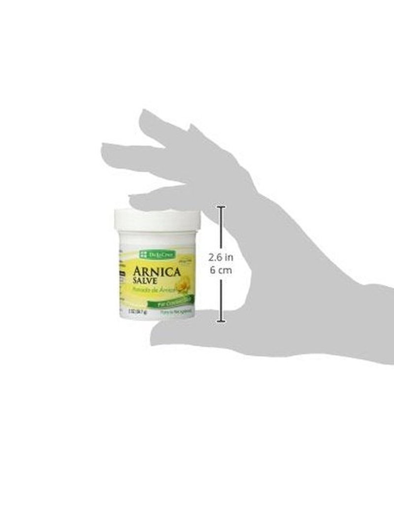 De La Cruz Arnica Salve, Foot Cream for Dry Cracked Feet and Moisturizing Hand Salve for Dry Hands, 24 Hour Moisture for Dry and Rough Skin (2 Ounces)