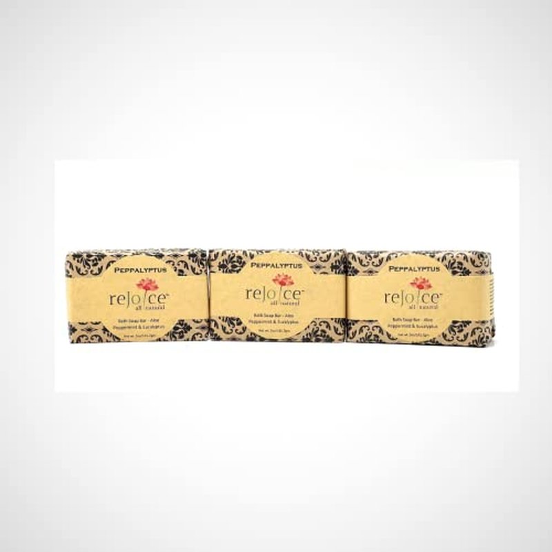 All Natural Soap Bar 5 oz (3 pack) (Aloe Vera - Peppermint & Eucalyptus)
