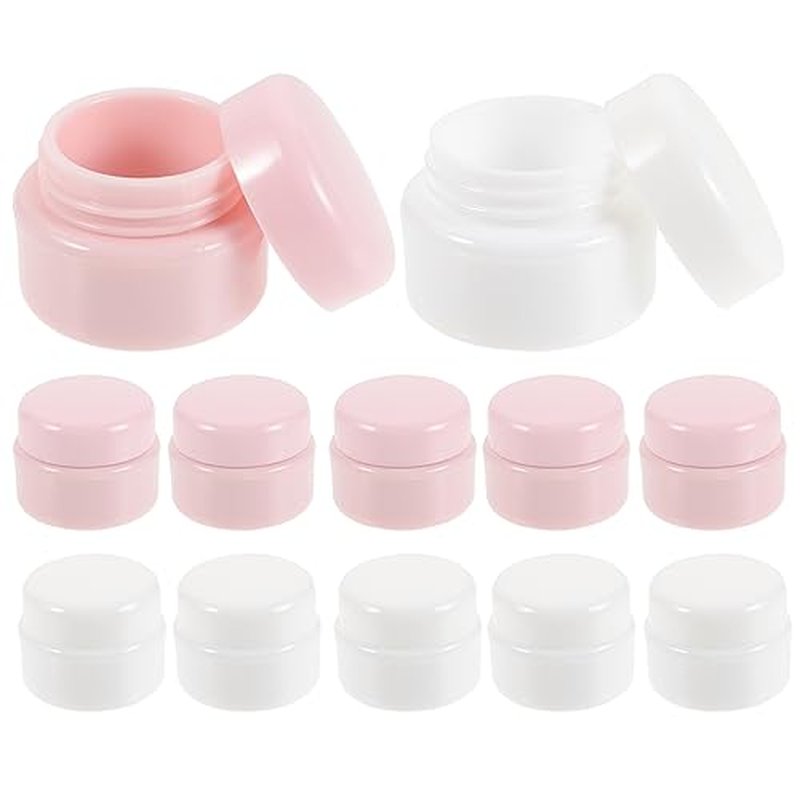 OHPHCALL 1set Cream Box Eye Cream Container Refillable Cream Lotion Containers Face Small Makeup Bag Travel Bottles for Toiletries Drawstring Makeup Bag Make up Sponge Holder Liquid Pp 12pcs