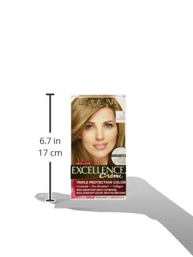 L'Oreal Excellence Triple Protection Permanent Hair Color Creme Dark Blonde [7] 1 ea (Pack of 2)