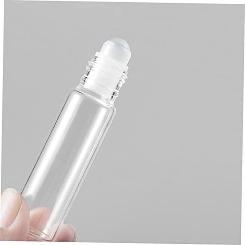 Outanaya 12pcs Glass Roller Bottle Eye Dropper Container Mini Perfume Bottle Sample Vials Bottles Rollerball Bottle Essential Oil Dispenser Refillable Roller Liquid Pumps Dauber Transparent