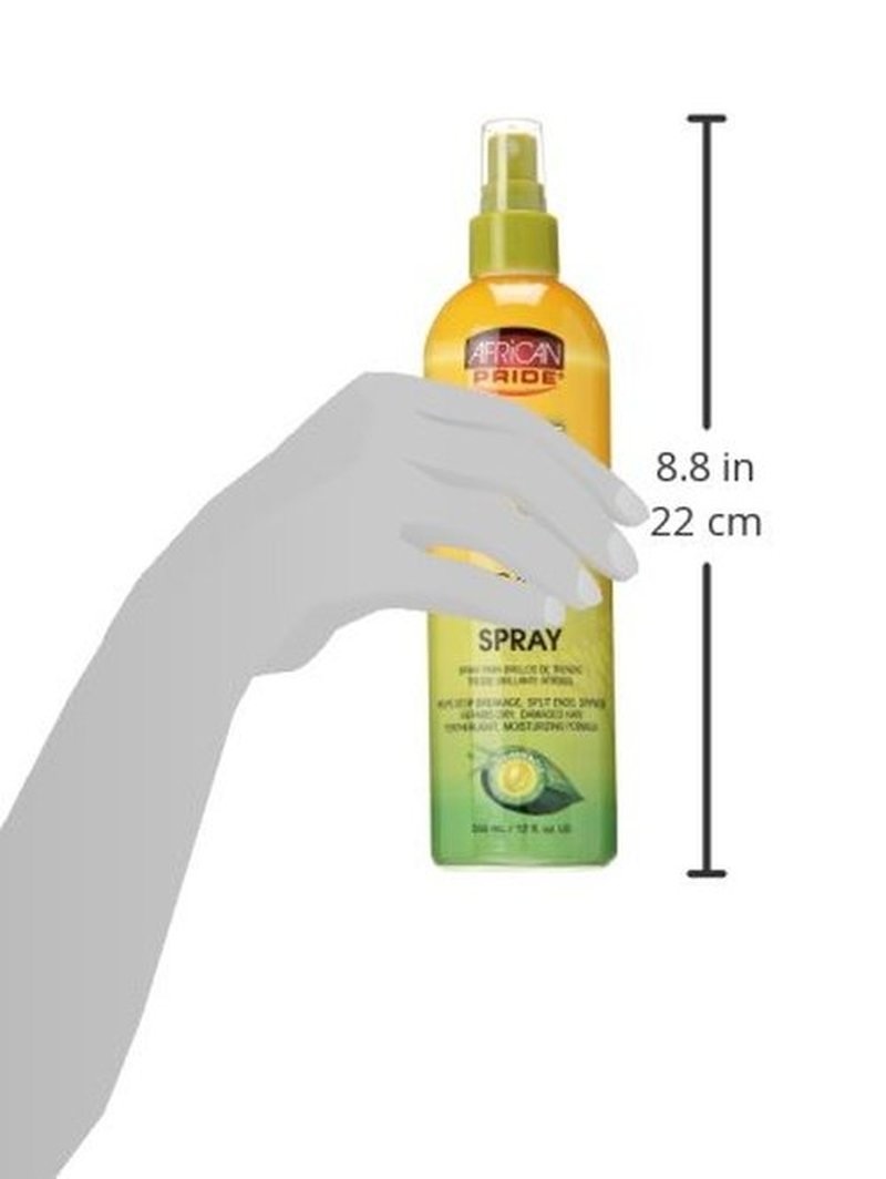 AFRICAN PRIDE Olive Miracle Braid Sheen Spray 12 Oz (438125)