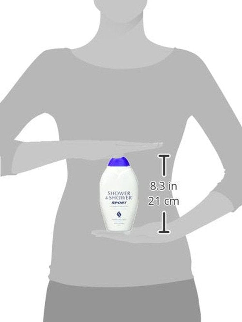 SHOWER TO SHOWER Body Powder, Sport 13 oz (Pack of 2)