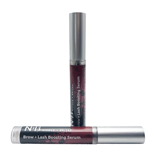 N+B Brow and Lash Booster - Natural-Based Formula with Biotin, Squalene, Ubiquinone, Wheat Amino and Soy Acids, Provitamin B5 - Helps Fight The Signs of Hair Loss - Made in the USA - (2-Pack)