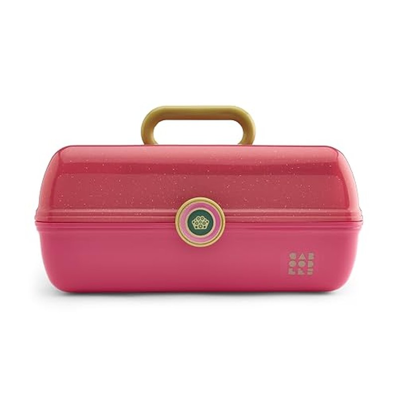 Caboodles Women's On-The-Go Girl Cosmetic Case, Wicked Glinda-Pink Over Pink Sparkle