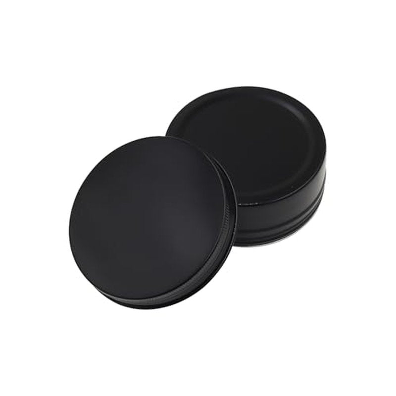 Aluminum Tin Jars Containers,ULIFESTAR Leak Proof Cosmetic Tin Jars Containers,Round Tin Cans with Lids,10PCS Black Cosmetic Sample Refillable Containers for Spice (8.8 ounces 100*40mm/3.93*1.57")