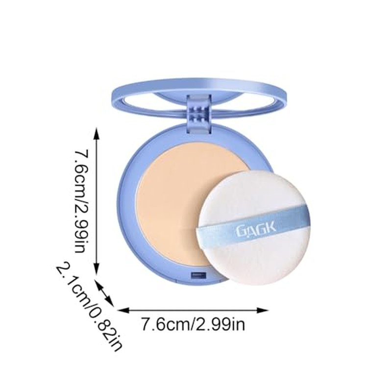 Matte Perfection Pressed Powder,Matte Wet and Dry Powder,Oil Control Face Pressed Powder,Waterproof Long Lasting Finishing Powder,Matte Smooth Setting Powder Makeup (01# CLASSIC IVORY, One Size)