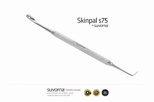 Suvorna Skinpal Milia Remover, Milia Extractor, Acne Needle, Cyst Removal, Blackhead Remover, Whitehead Remover, Pimple Popper Tool, Pimple Extractor, Blemish Remover Tool and Comedone Extractor.