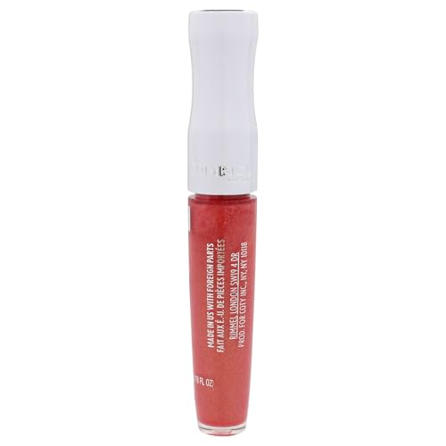 Rimmel Stay Glossy 6HR Lip Gloss, Claridge's Ruby, 0.18 Fl Oz (Pack of 2)