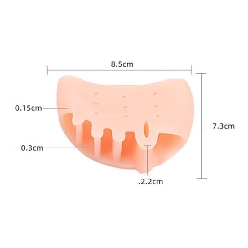 Hyggear Silicone Toe Separator, Hyggear Toe Separators, Hyggear Toe Spacers, 4 Pairs, Ball of Foot Cushions, Breathable & Soft, For Men & Women (4 Pairs)