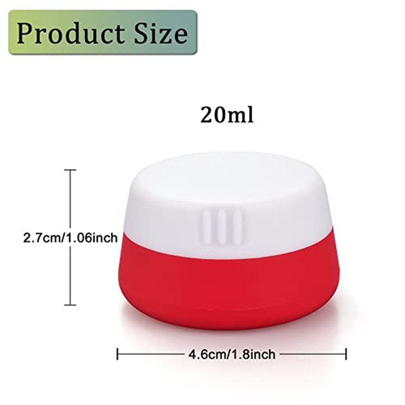 Cosywell Small Travel Containers Plastic Travel Jars for Creams TSA Approved Refillable Cosmetic Containers Leak-proof Travel Size Containers with Lid for Lotion Makeup Cosmetics 6 Pieces