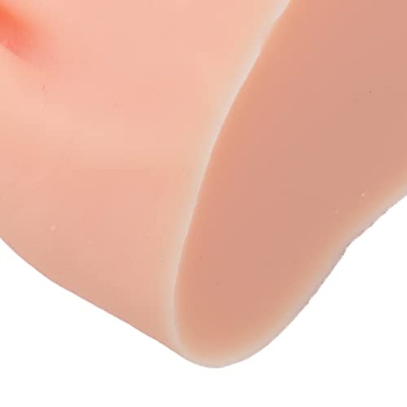 Nail Art Foot Model, Reusable Portable Practice Fake Foot Model Washable Professional for Salon for Beginner (Left)