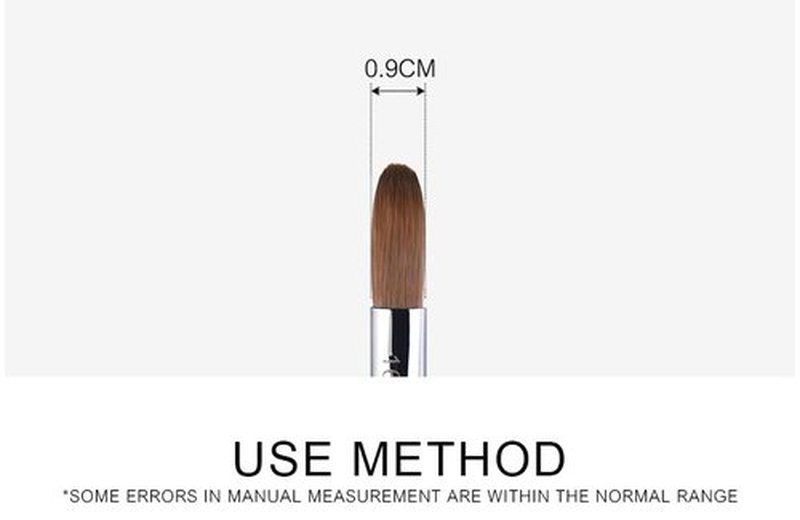 Rolabling Nail Art Brush Acrylic Brush Nail Pen with Symphony Diamond Handle Manicure Design Nail Art Tool (16#)