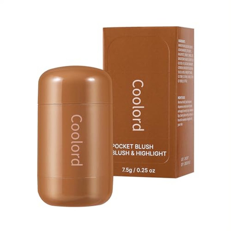 Pocket Blush Stick,Cream Blush Stick,3-In-1 Buildable Natural Blush Stick for Cheek, Eyes, Lips,Long Lasting Lightweight Blendable Blush for cheeks,Non-Greasy (01, #)