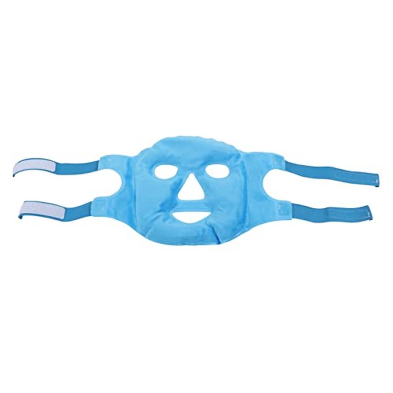 Face ice Pack ice Pack for Face Cold Face Mask Cold Face Eye Mask Ice Pack Reduce Face Puff Gel Beads Hot Heat Cold Compress Pack Face for Reusable for Post Laser Care (Dark Blue)