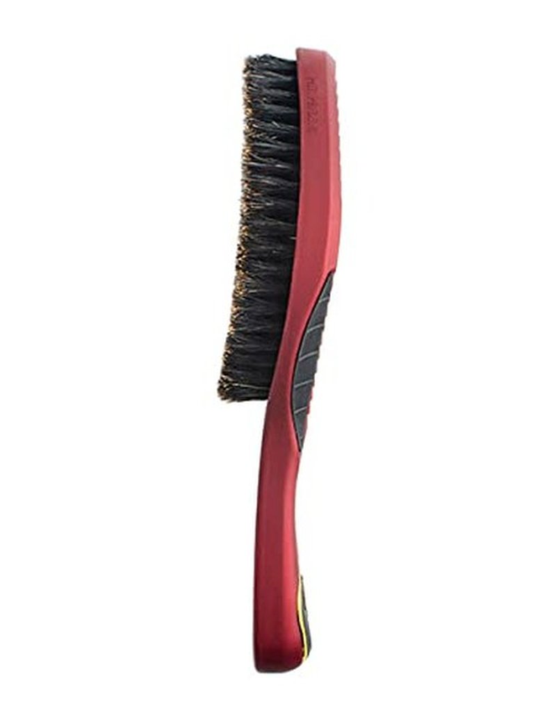 ROYAL BURGUNDY SOFT 100% BOAR BRISTLE 360 WAVE BRUSH - Crown 2.0 Hairbrush by Crown Quality Products - The Ultimate 360 Wave Brush