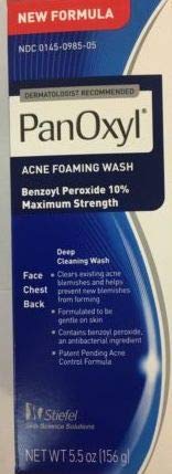 PanOxyl Foaming Acne Wash - Maximum Strength Cleanser for Clear Skin | 5.5 oz (Pack of 2)
