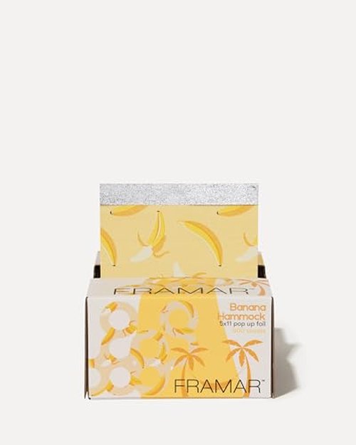 FRAMAR Banana Hair Foil – Hair Foils for Highlighting, Pop Up Foil for Hair Highlighting, Salon Foils for Hair Highlighting Kit, Long Hair Foils for Bleach, Salon Foils for Hair Stylist – 500