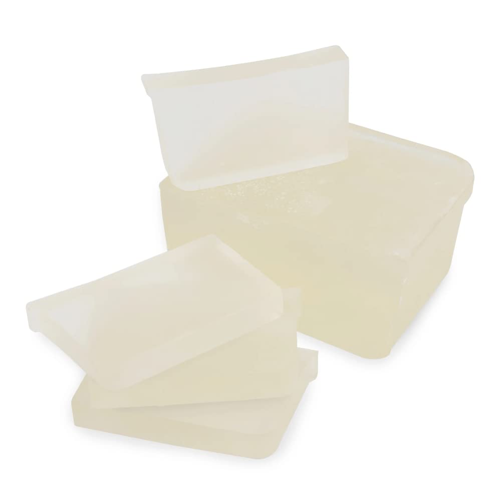 Primal Elements Jojoba Oil Soap Base - Moisturizing Melt and Pour Glycerin Soap Base for Crafting and Soap Making, Easy to Cut - 10 Pound