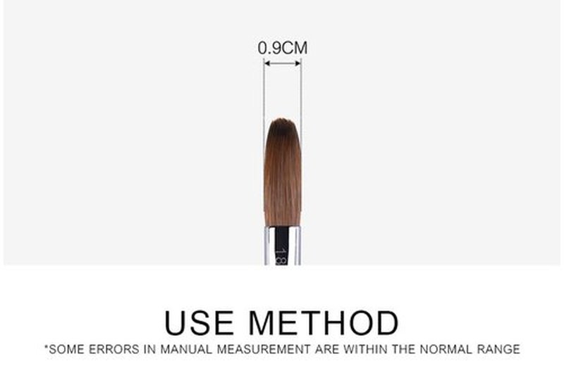Rolabling Nail Art Brush Acrylic Brush Nail Pen with Symphony Diamond Handle Manicure Design Nail Art Tool(18#)