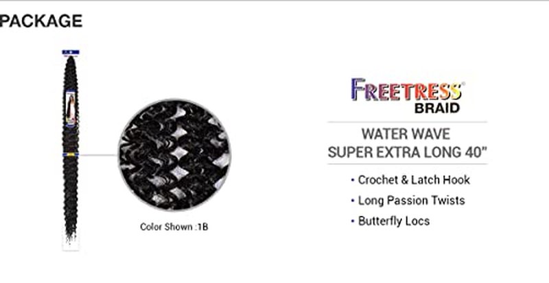 Freetress Water Wave Super Extra Long Braid 40" (1-PACK, 2)