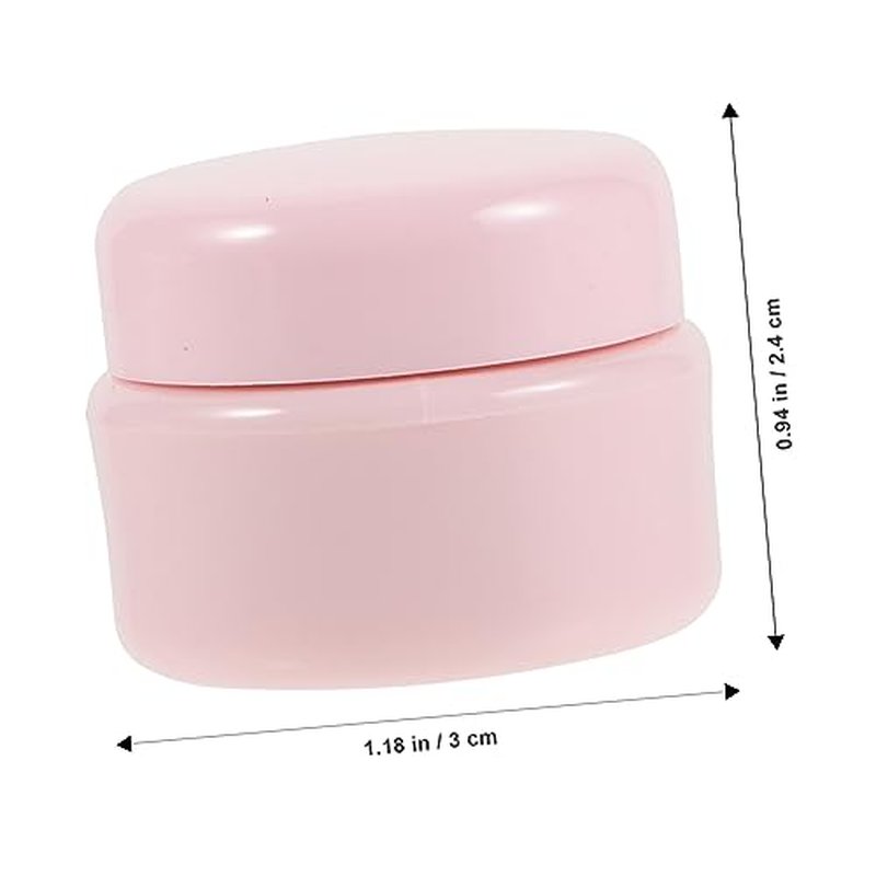 OHPHCALL 2sets Cream Box Makeup Sponge Body Butter Jars Travel Containers for Creams Travel Containers for Toiletries Clear Nail Polish Refillable Makeup Containers Sponge Holder 12pcs*2