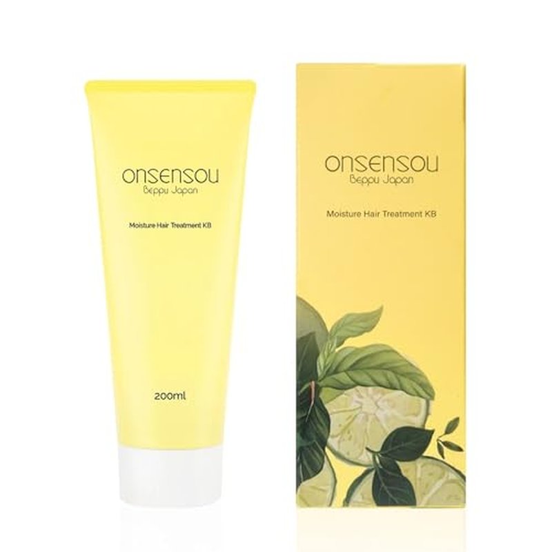 ONSENSOU Kabosu Hair Treatment with Hot Spring Algae, Hot Spring Yeast & Green Algae Extract, Moisturizing and Conditioning for Dry Hair, 6.76 fl oz