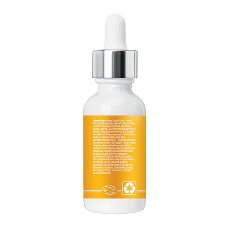 Hempz Citrus Blossom Facial Serum, Beauty Actives with Vitamin C, for dull skin with brown spots, for men and women, 1oz
