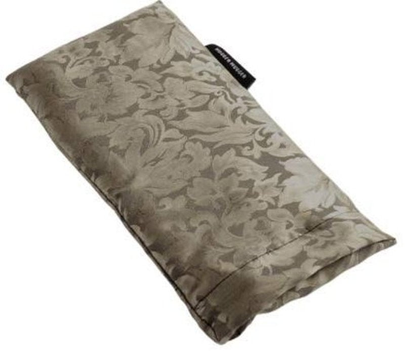 Hugger Mugger Silk Eye Pillow with Flaxseed Filling - Gold - Organic Flaxseed Filling, Scent-Free Relaxation, Light Weight, Chill in Freezer, Washable Cover