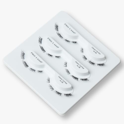 Pro Lash | Professionally Styled Lashes at Home | Easy Application Professional Quality | Waterproof | Lasts up to 10 Days with ProLock Adhesive System | 3 Sets - Classic Cat Eye No. 8